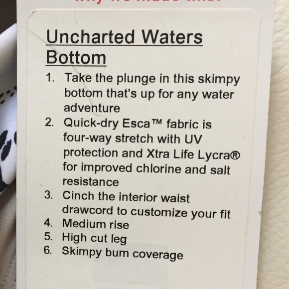 NWT LULULEMON BIKINI SET DEEP SEA TOP UNCHARTED 12 - Picture 5 of 6